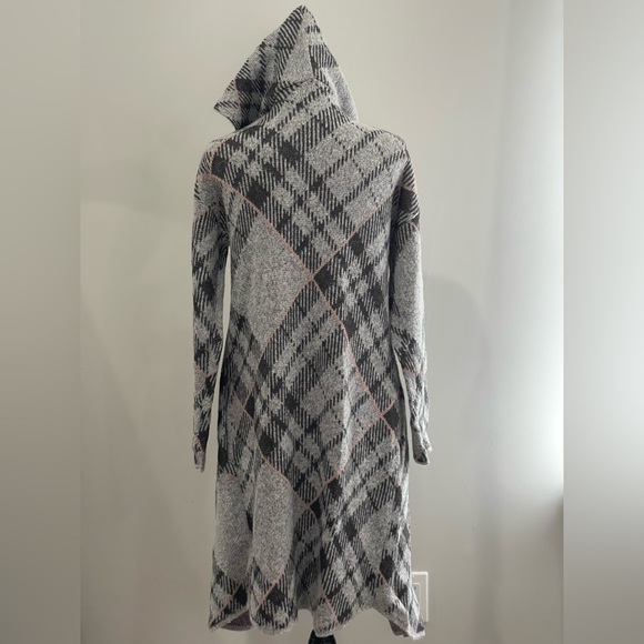 Love Ever After M‎ Plaid Hooded Women's Cardigan 462 - Picture 4 of 8
